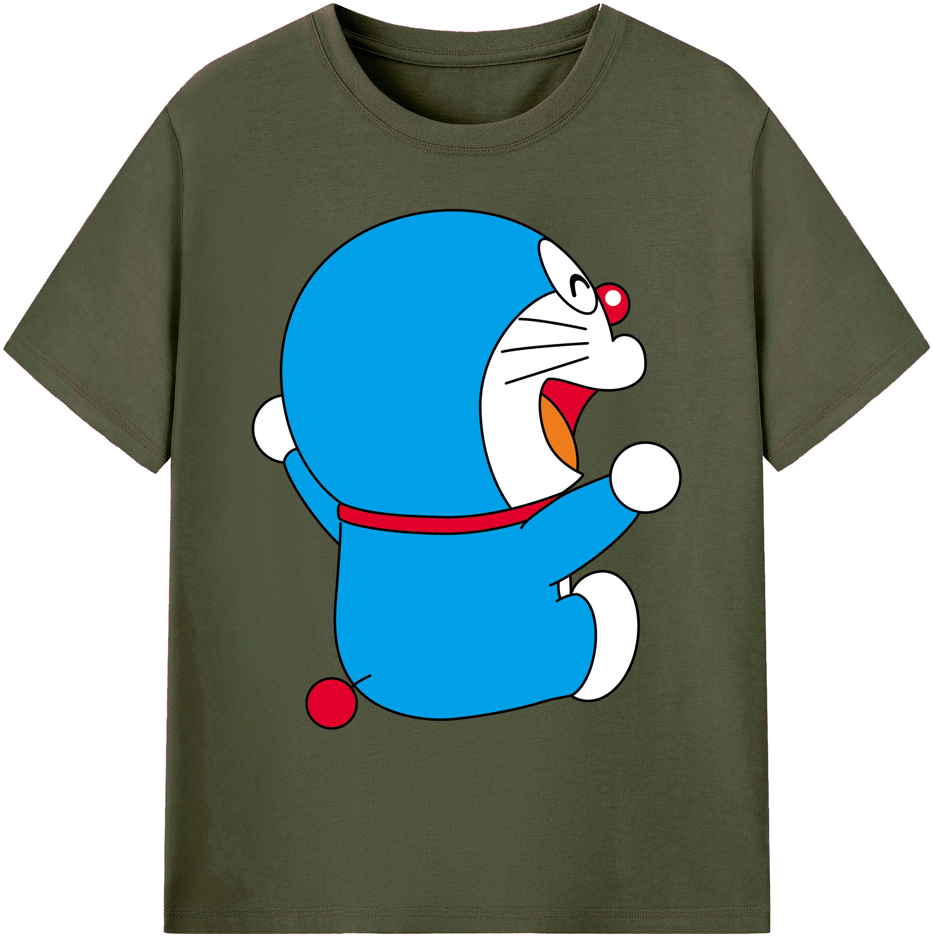 （画像用） ドラえもん Doraemon 綿100％ メンズ半袖Tシャツ｜肌触りやわらか＆通気性